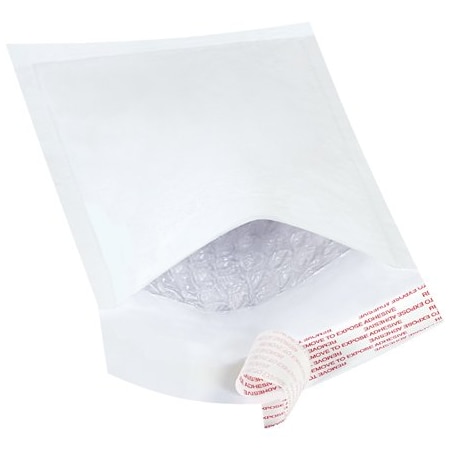 Bsc Preferred 4 x 8'' White No 000 Self-Seal Bubble Mailers, 500PK BUY00025670